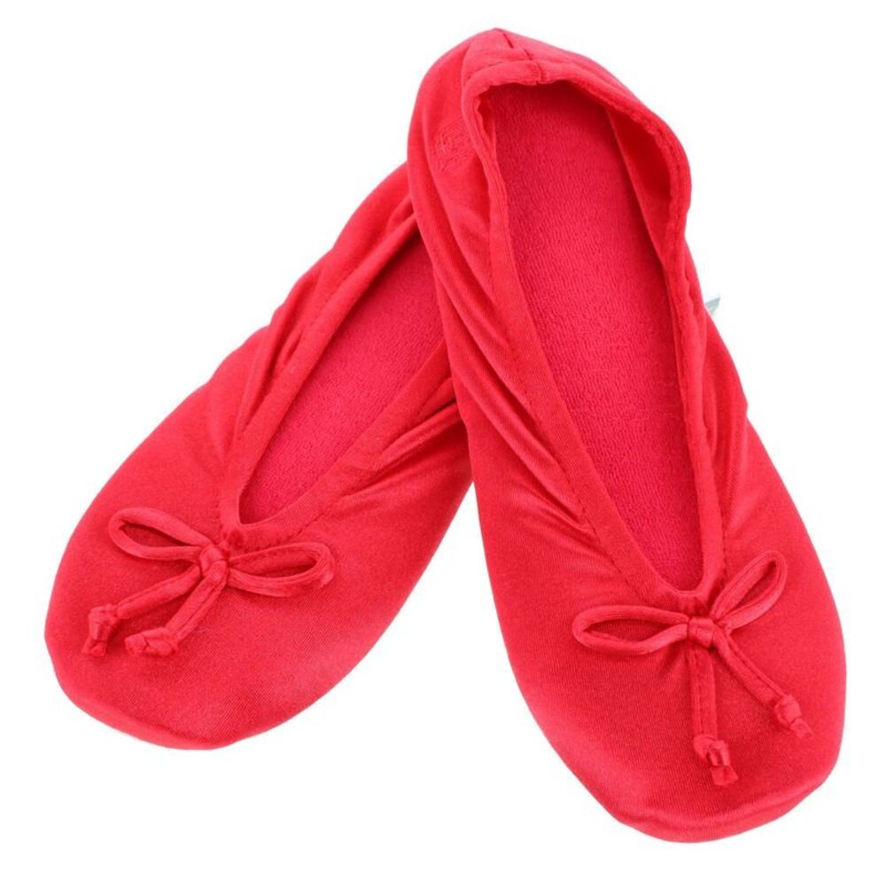 Isotoner Women's Satin Classic Ballerina Slippers